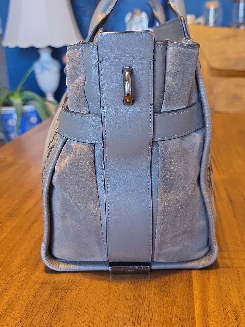 Coach Swagger Beige and Brown Patchwork Satchel - Picture 5 of 16